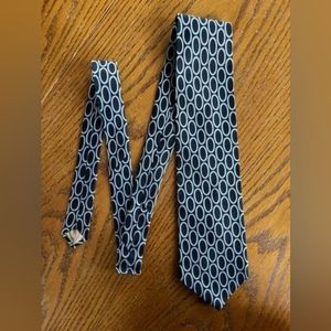 Bruno Piattelli Pure Silk Tie – Black & Silver – Classic Italian Elegance